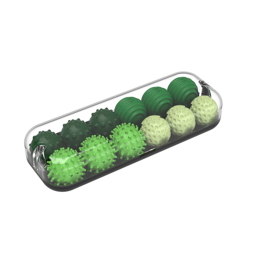 LYNSOLAB Sensory Silicone Fidget Balls 4 Textured Non-Magnetic Tactile Stress Relief Toys