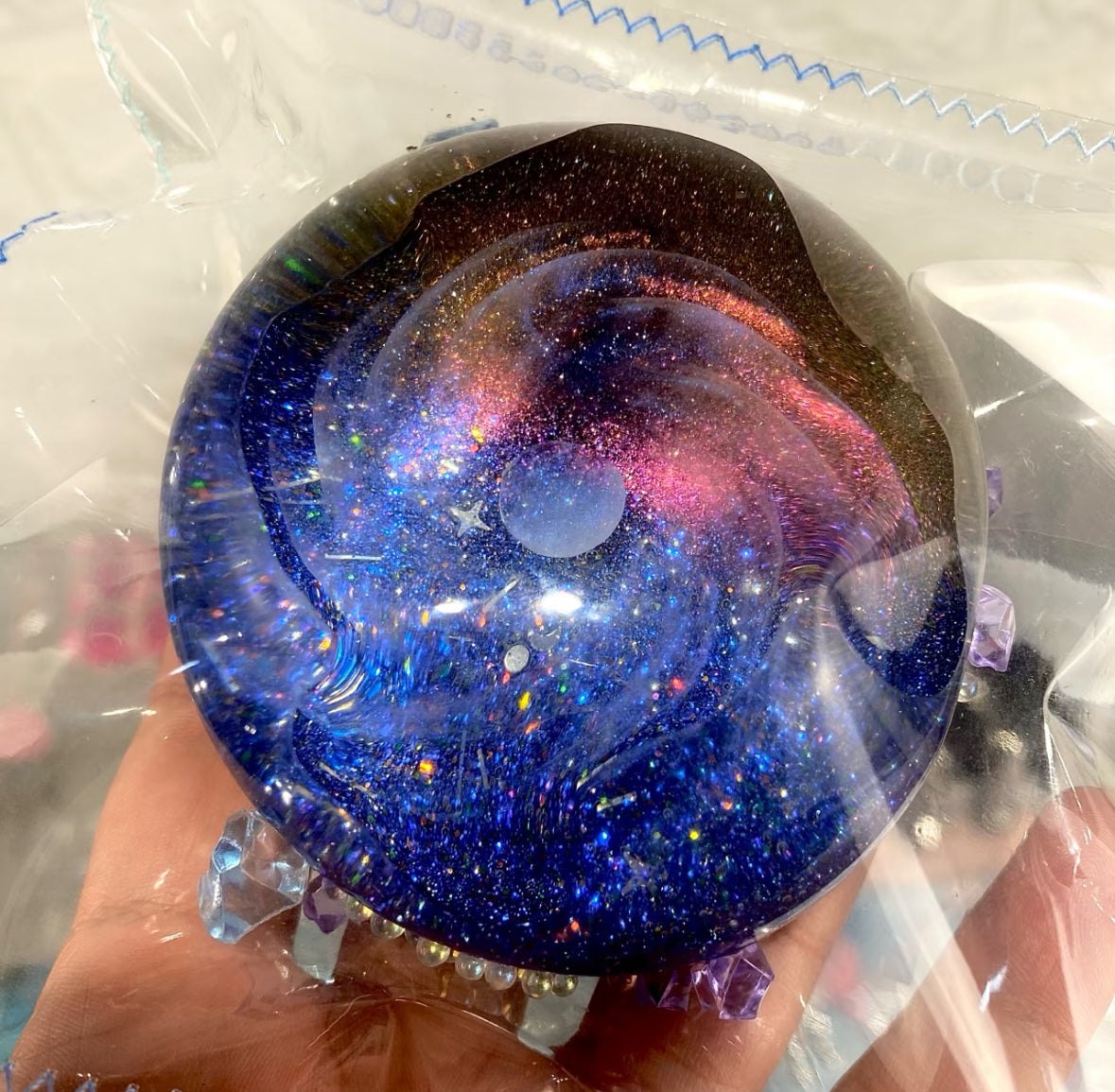 Galaxy Squishy Sphere Jelly Fidget Toy - Your Stress Relief Companion - Lynsolab