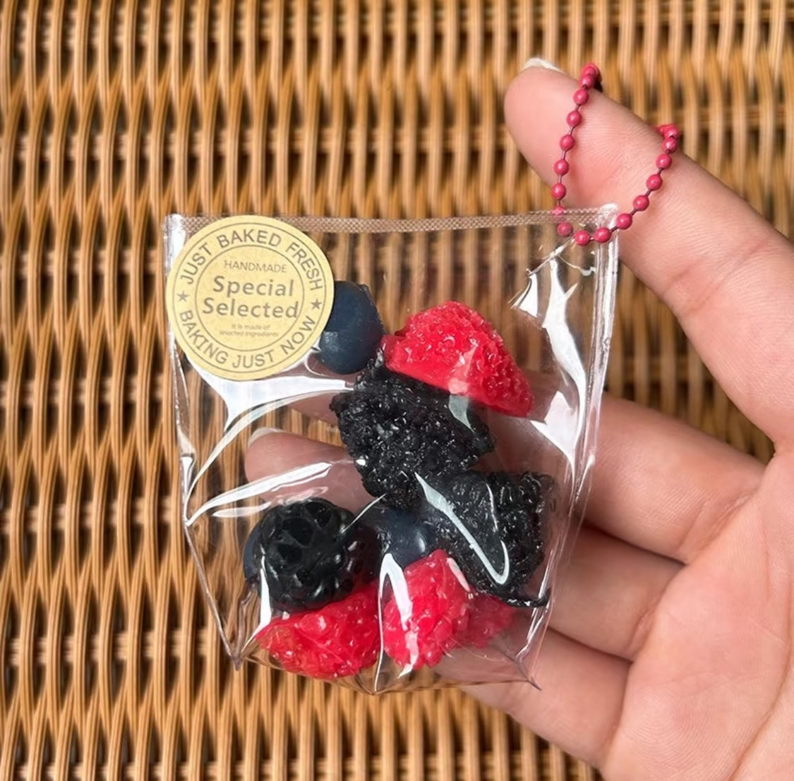 Stress-Relieving Little Fruit Squishy Keychain Fidget Toy - Lynsolab