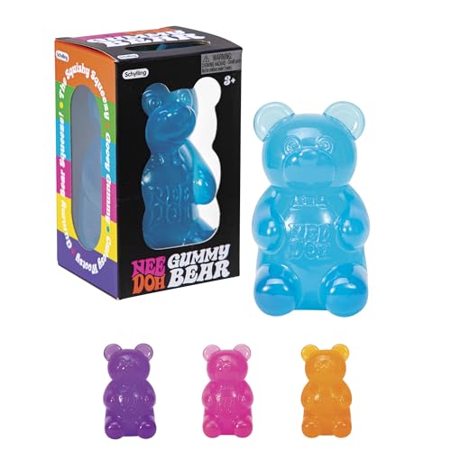 LYNSOLAB DOUGHMALT Groovy Needoh Gummy Bear Squeeze Toy Bear Shape Multi 14+
