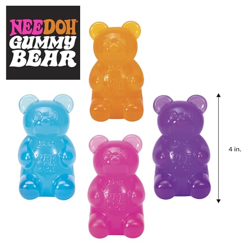 LYNSOLAB DOUGHMALT Groovy Needoh Gummy Bear Squeeze Toy Bear Shape Multi 14+