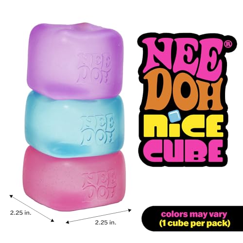 LYNSOLAB Super Solid Sensory Cube High Resistance Non-Newtonian Squeeze Fidget Toy 14+