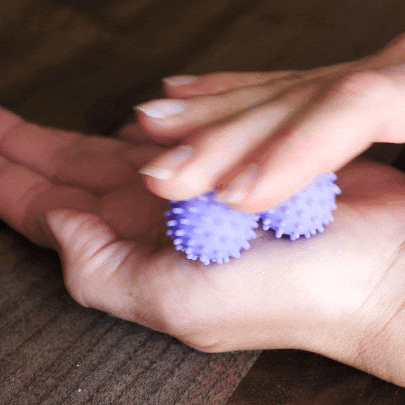 LYNSOLAB Sensory Silicone Fidget Balls 4 Textured Non-Magnetic Tactile Stress Relief Toys