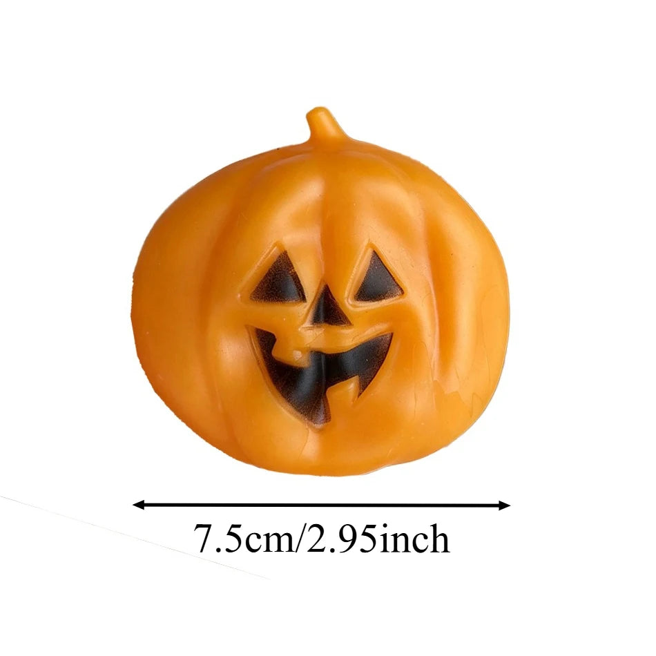 Charming Ghost Pumpkin Stress Relief Toy | Soft Coconut Oil Fidget for Halloween Fun