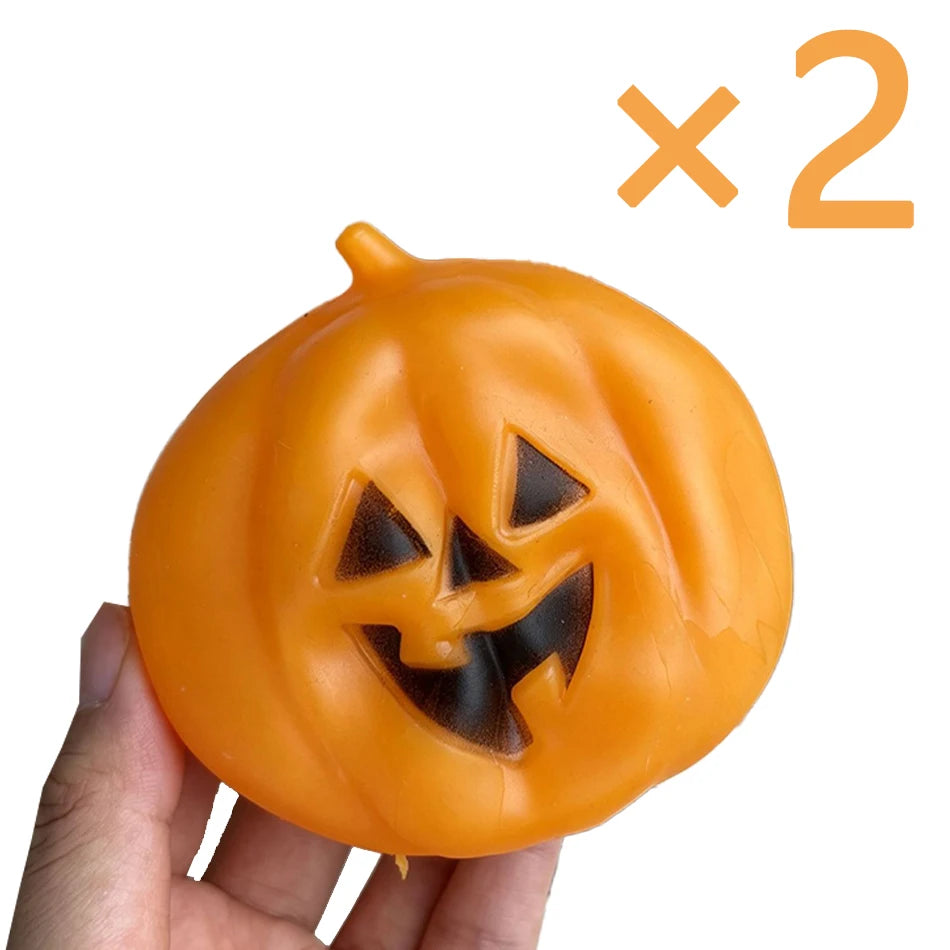 Charming Ghost Pumpkin Stress Relief Toy | Soft Coconut Oil Fidget for Halloween Fun