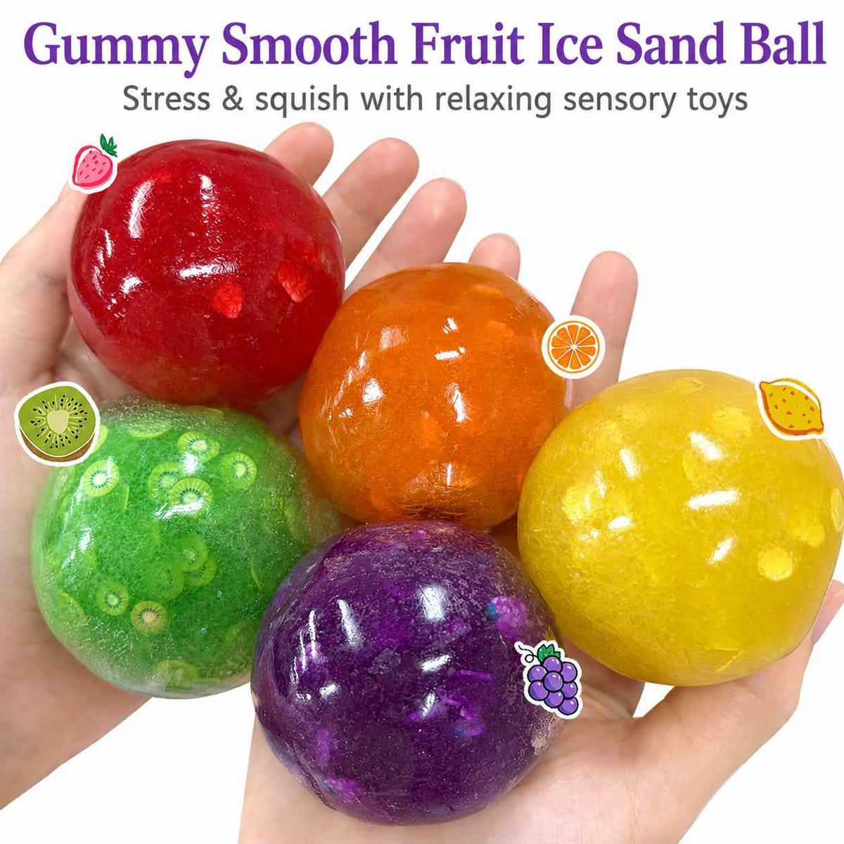 Experience Ultimate Stress Relief with the Smooth Slushy Squishy Ball – Stretchy & Moldable TPR Toy