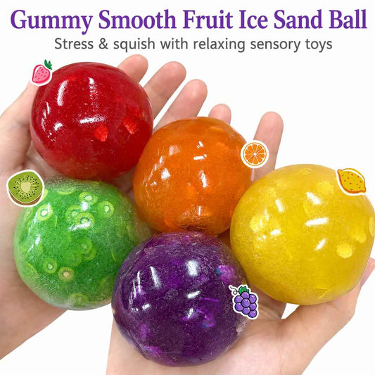 Experience Ultimate Stress Relief with the Smooth Slushy Squishy Ball – Stretchy & Moldable TPR Toy