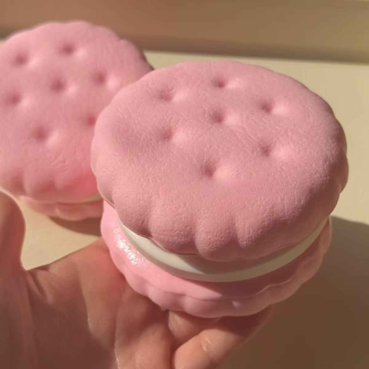 Slow Rebound Biscuit Squishy Toy | Soft Layered Slow Rising Squeeze Toy | Stress Relief Fidget Sensory Toy for Adults
