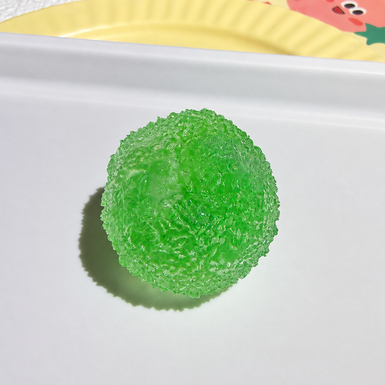 Mochi Ice Sand Crunchy Squishy Ball - Soft TPR Stress Relief Fidget Toy, ASMR Satisfying Sound, Moldable An