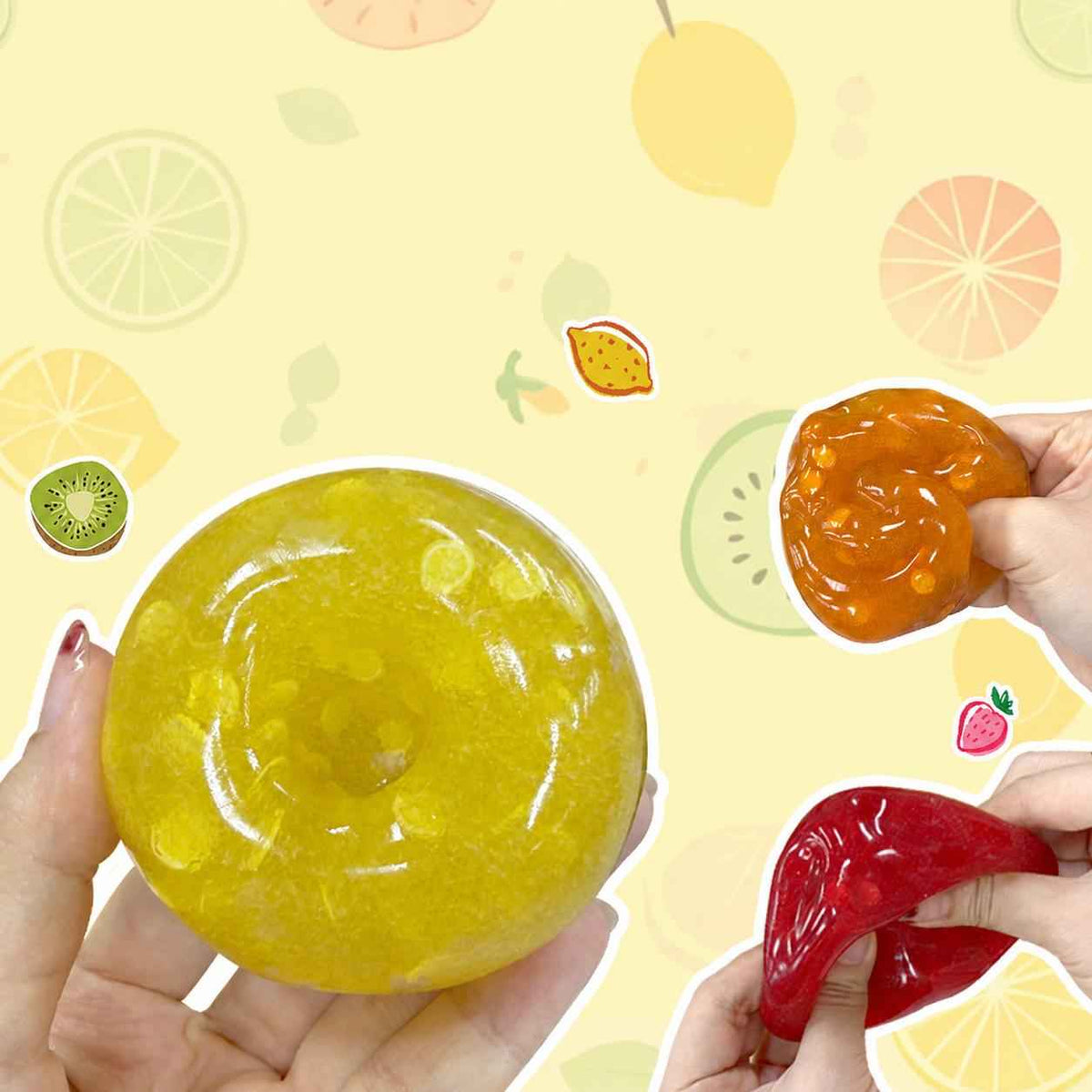 Experience Ultimate Stress Relief with the Smooth Slushy Squishy Ball – Stretchy & Moldable TPR Toy