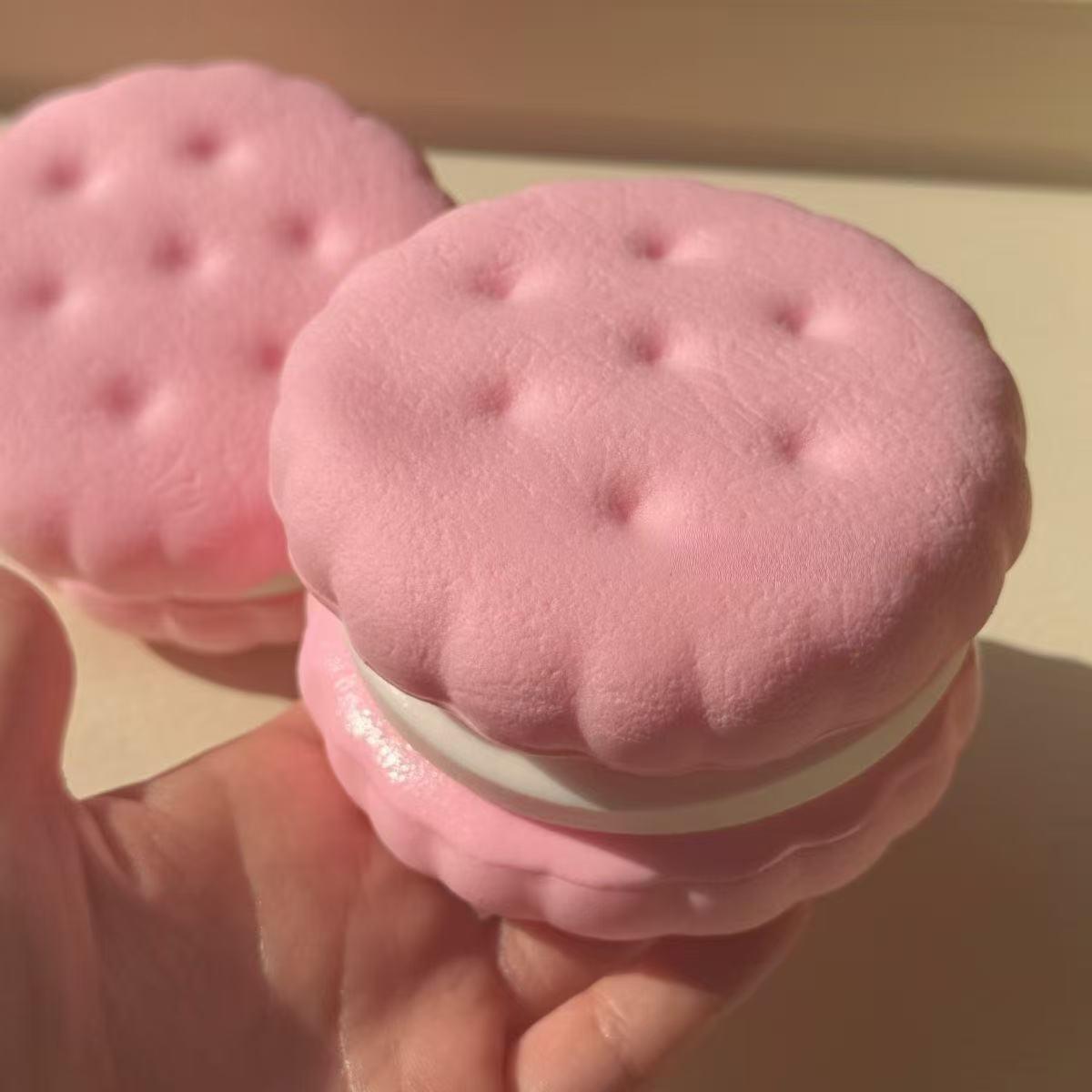 Slow Rebound Biscuit Squishy Toy | Soft Layered Slow Rising Squeeze Toy | Stress Relief Fidget Sensory Toy for Adults