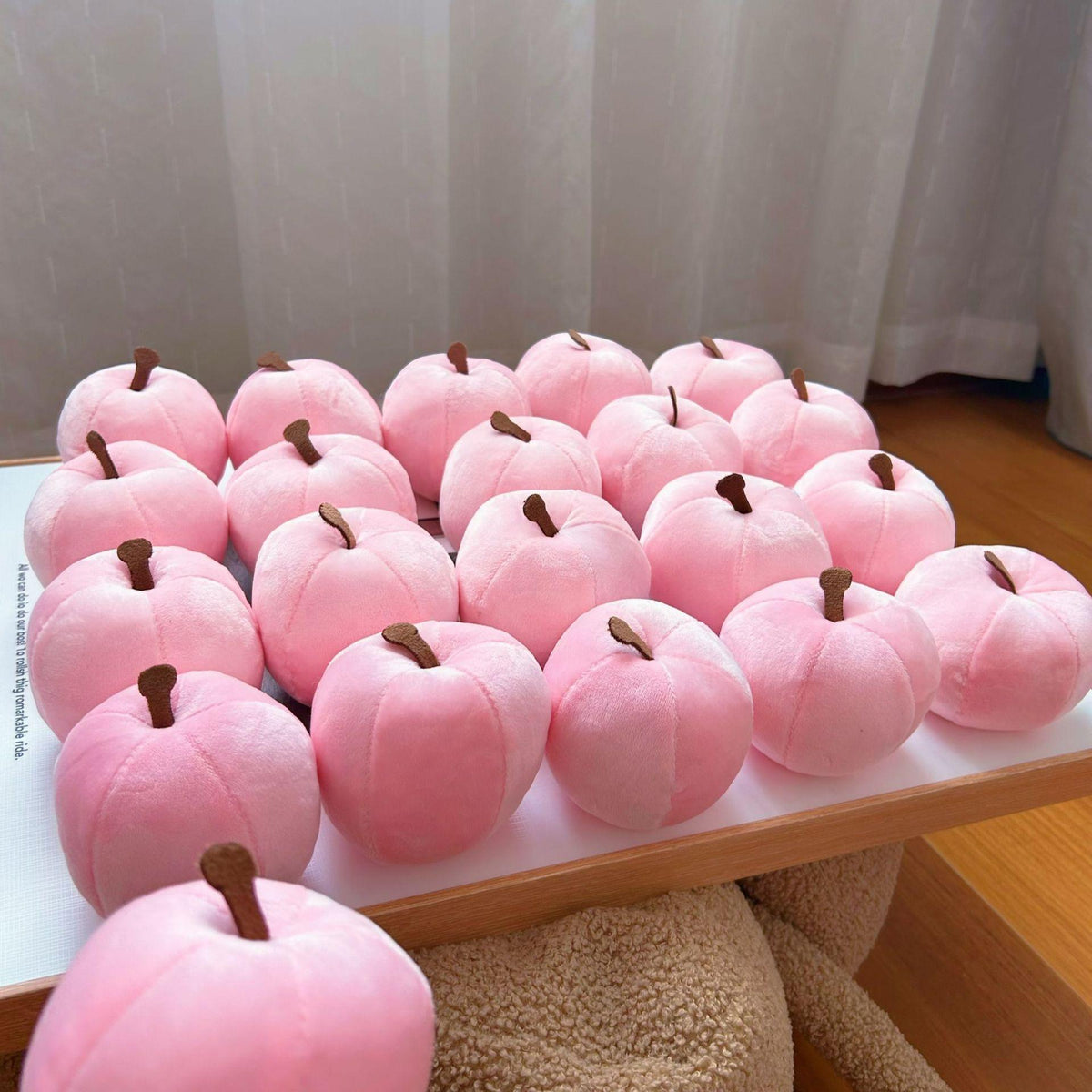 Cute Plush Apple Squishy Toy - 10Cm Soft Fluffy Squeeze Fidget, Calming Stress Relief Sensory Toy for Adults, Cute Fruit Plushie Desk Decor Small Gift