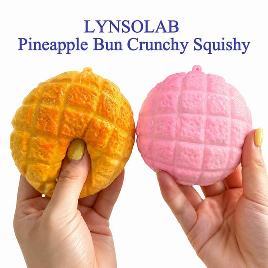 LYNSOLAB Crunchy Pineapple Bun Squishy - Your Ultimate Stress Relief Fidget Toy