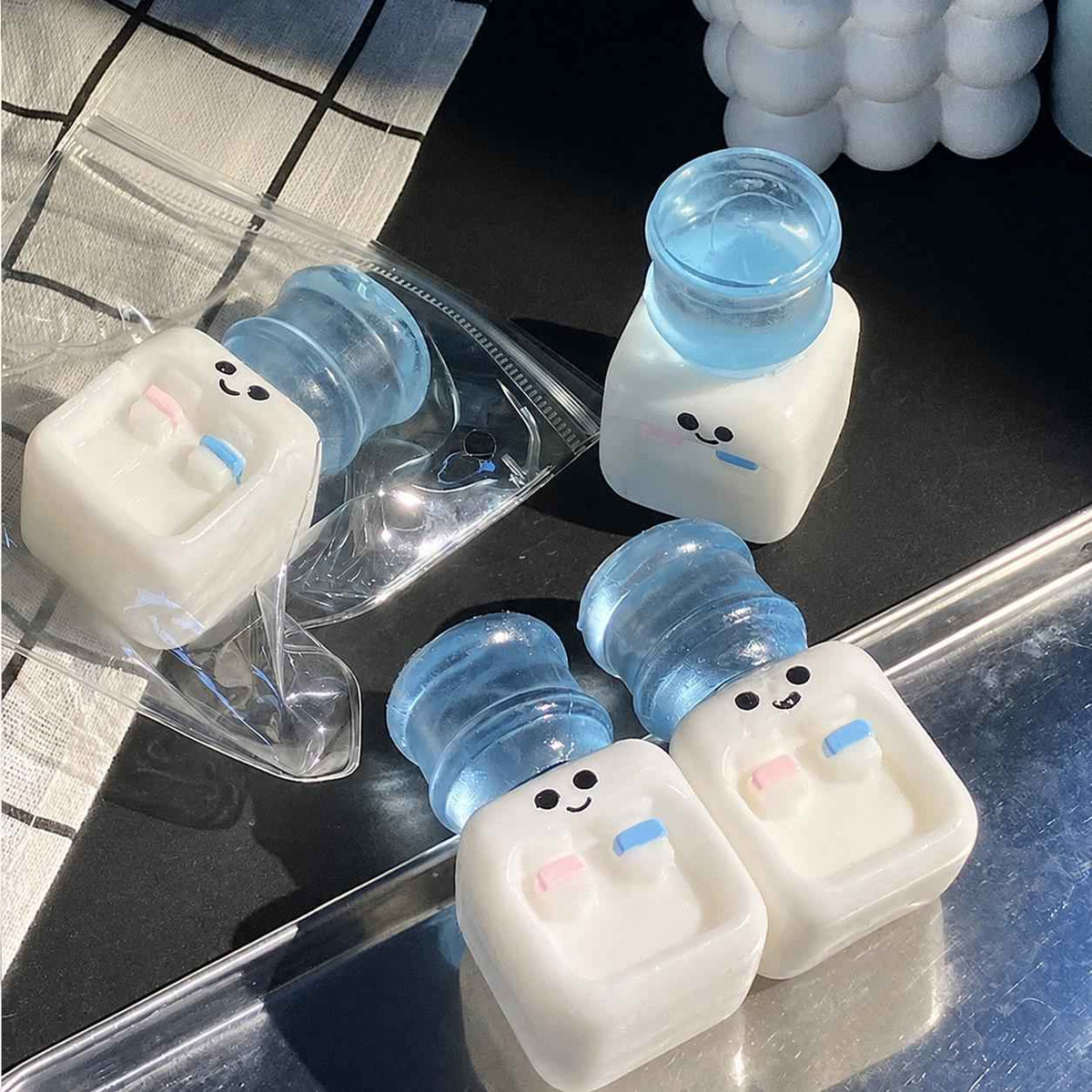 Mini Water Dispenser Squishy Fidget Toy | Cute Elastic Squeeze Stress Relief Toy