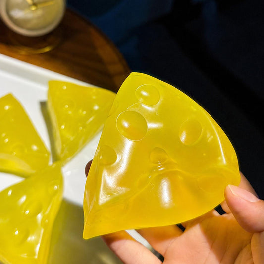 Transparent Cheese Jelly Squishy - Ultimate Stress Relief Fidget Toy for Adults