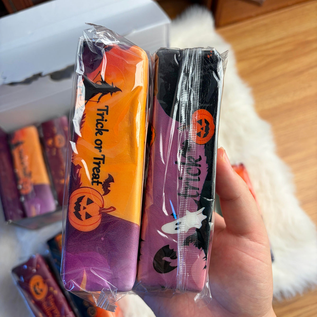 Satisfying Halloween Butter Shaped Squishy 12-Piece Gift Set for Stress Relief & Fidget Fun