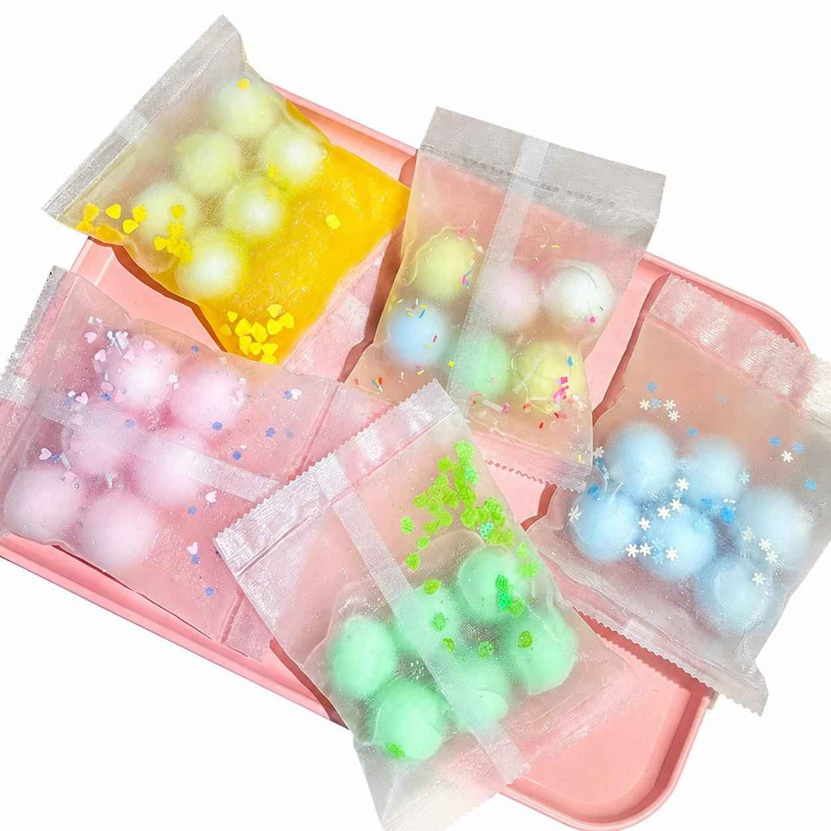 6-Pack One-Time Use Crunchy Stress Balls for Instant ASMR Relief