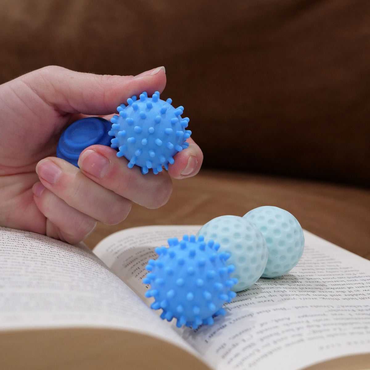 4 Pack Magnetic Silicone Tactile Fidget Balls Silent Sensory Stress Relief Toys