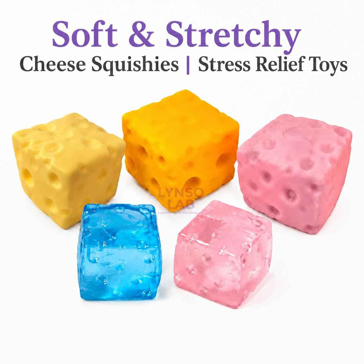 Delightful Soft Cheese Blocks – Fun Stress Relief Toy for Relaxation | Perfect Gift Idea for Valentine's & Holidays
