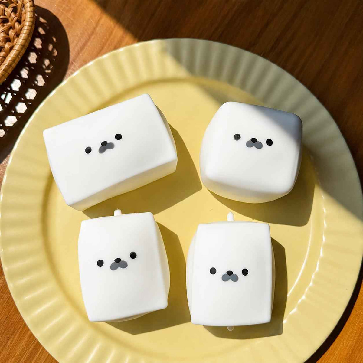 Water-Themed Squishies 4-Pack | Kawaii Stress Relief Sensory Toys for Calming Fidgeting