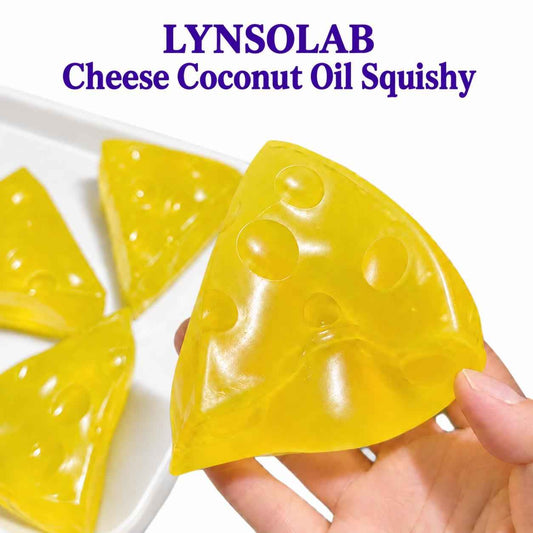 LYNSOLAB Coconut Oil Cheese Slice Squishy - Ultimate Stress Relief Fidget Toy