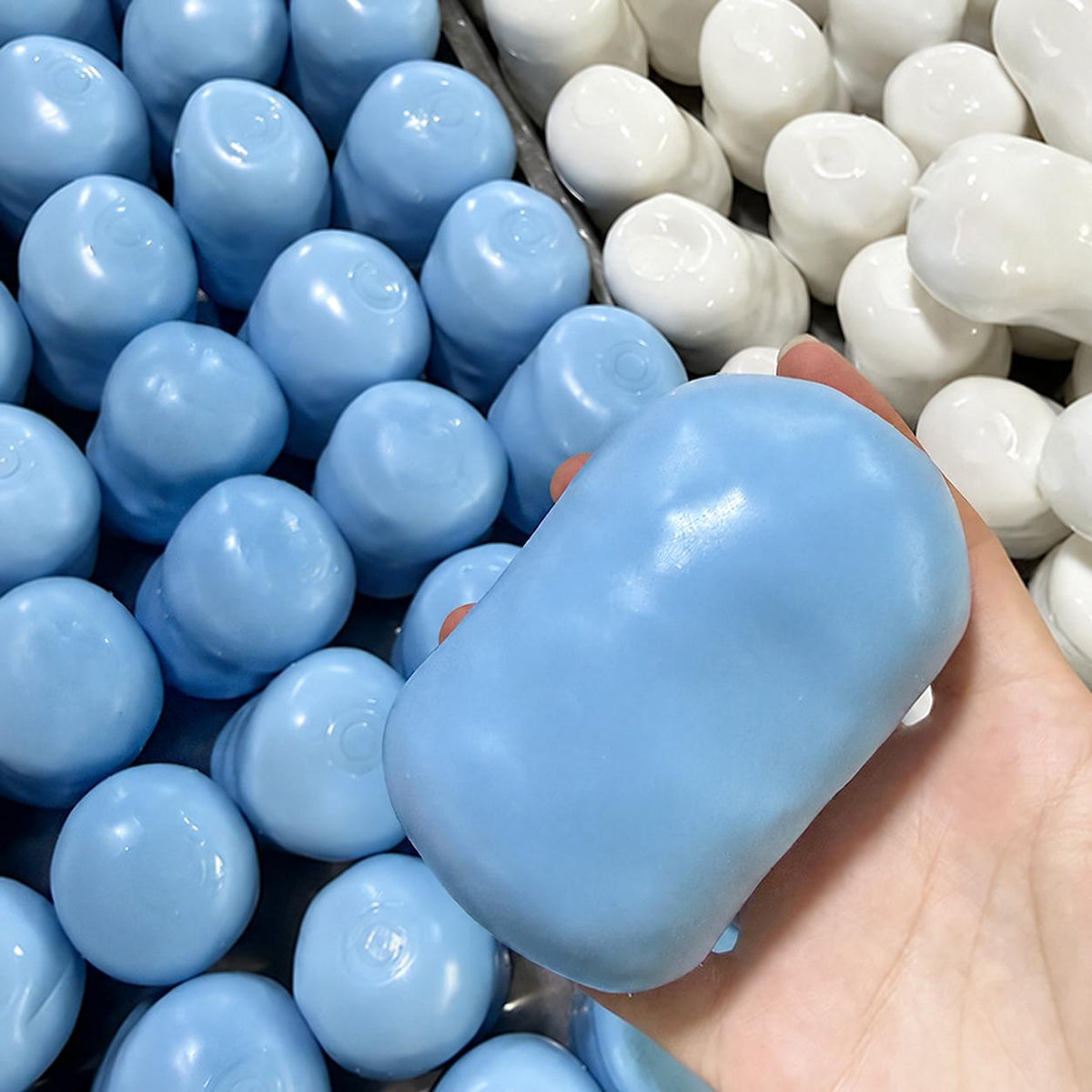 Squeeze Away Stress with Our Soap Squishy Sensory Fidget Toy - 3 Vibrant Colors