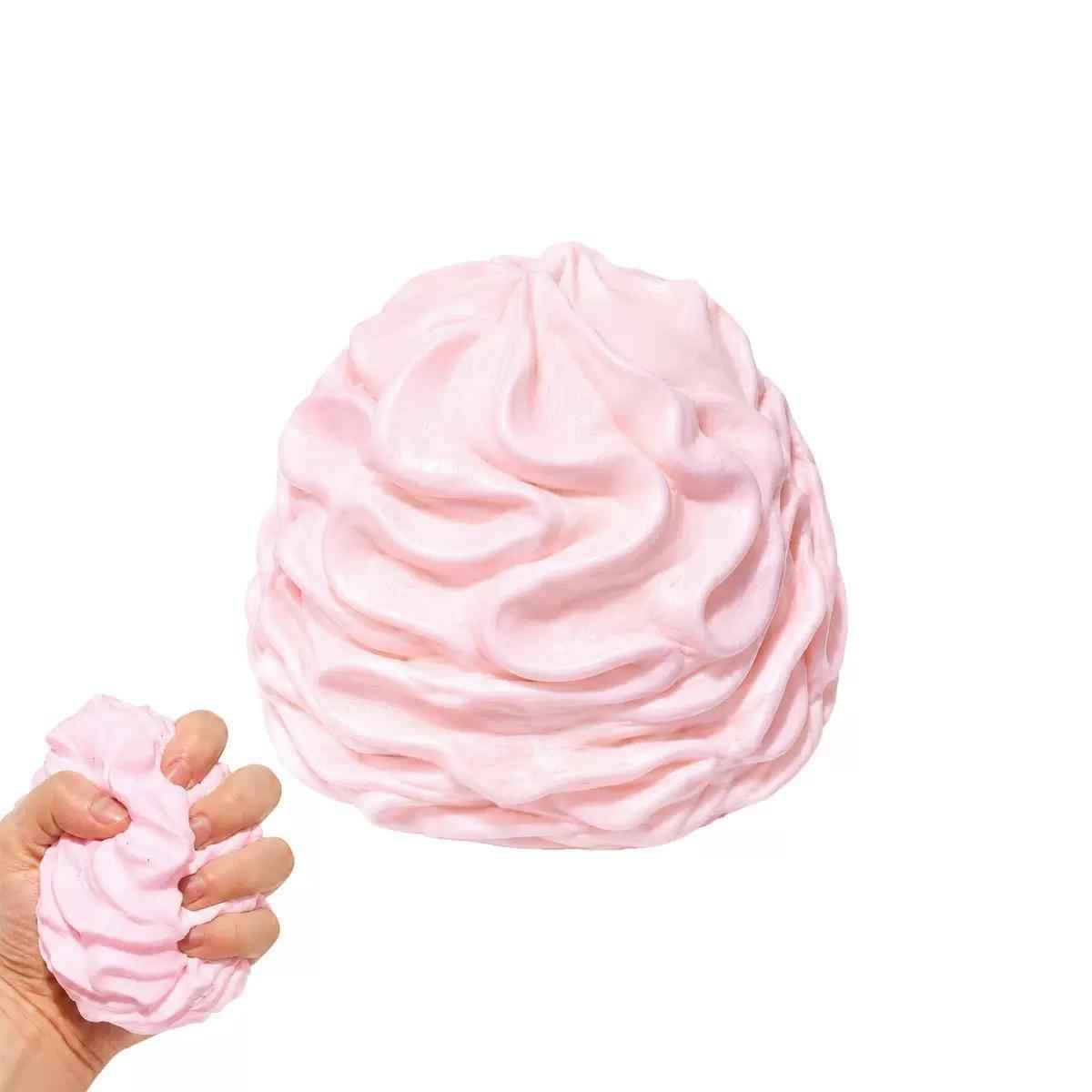 Soft Gel Filled Whipped Cream Squishy Toy, Moldable Slow Rebound Stress & Anxiety Relief Fidget Toy, Calming Sensory Toy for Relaxation, Single Color