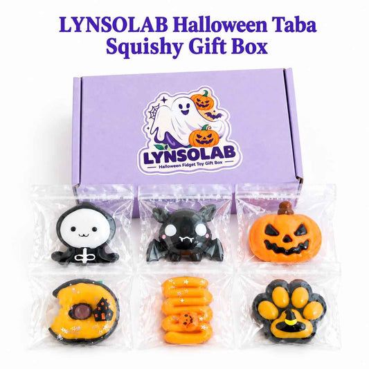 LYNSOLAB Halloween Taba Squishy Gift Box – Fidget Toys for Stress Relief (1PC / 6PC Set)